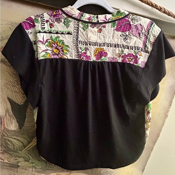 COPY - Tiny by Anthropologie Boho Faux Wrap Top Floral Print SZ Smalll - Picture 5 of 6